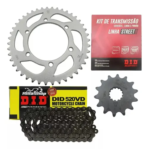 Kit Relação Street Did 520 Vd 112 L 43/14 Yamaha Mt 03 321cc R3 2015 até 2024