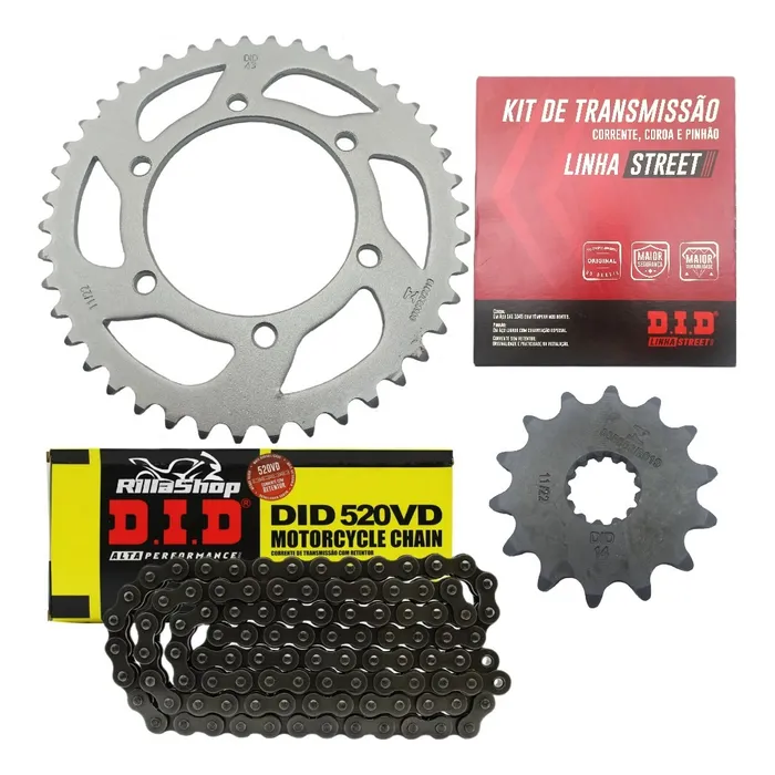 Kit Relação Street Did Yamaha Mt 03 321cc R3 de 2015 até 2024