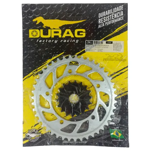 Kit Coroa e Pinhão Durag 530 43/18 Gsx 1300 R Hayabusa 2008 até 2024 Bking 2008 até 2023