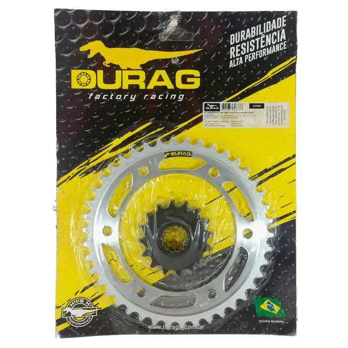 Kit Coroa e Pinhão Durag Honda Cbr 600 Rr de 2003 até 2006