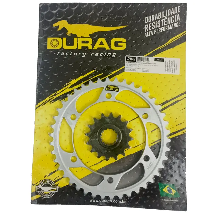 Kit Coroa e Pinhão Durag Yamaha Tdm 900 de 2002 até 2015