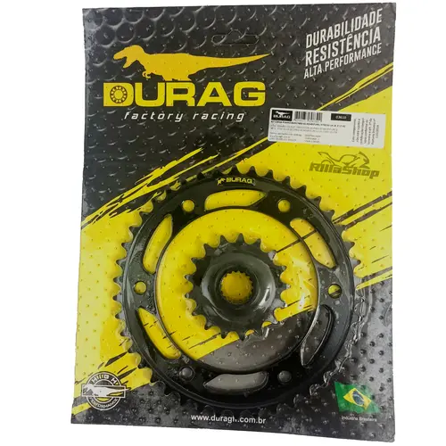 Kit Coroa e Pinhão Durag 525 42/17 Bmw F700 Gs 2013 até 2023 F800 Gs 2013 até 2018