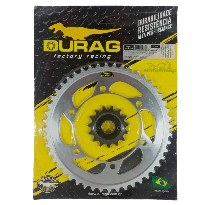 Kit Coroa e Pinhão Durag Honda Xlv 650 Transalp de 1999 até 2007