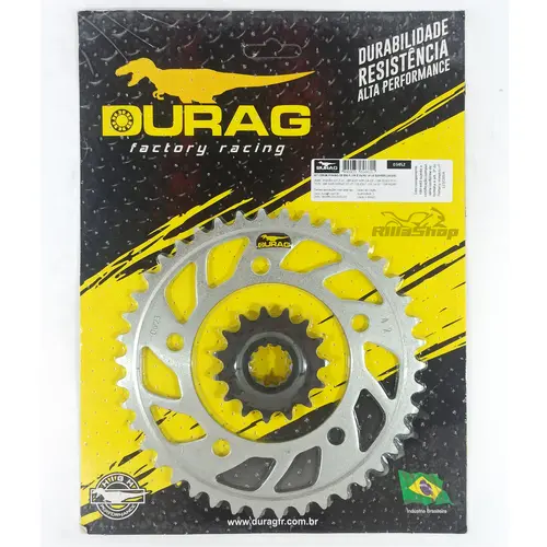 Kit Coroa e Pinhão Durag 525 42/15 Honda Cb 650 Cbr 650 2014 até 2023