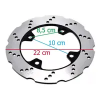 Disco de Freio Traseiro Kawasaki Zx 10r 05 a 14 Er 6n 06 a 17 Versys 650 07 a 12 - imagem 2