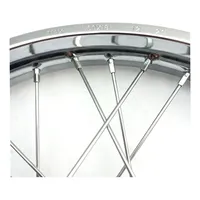 Roda Dianteira Completa Montada Cg 125 83/89 Modelo Original Cromado - imagem 5