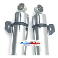 Amortecedor Par Traseiro Cromado Honda Dream Modelo Original - imagem 4