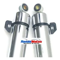 Amortecedor Par Traseiro Cromado Honda Dream Modelo Original - imagem 3
