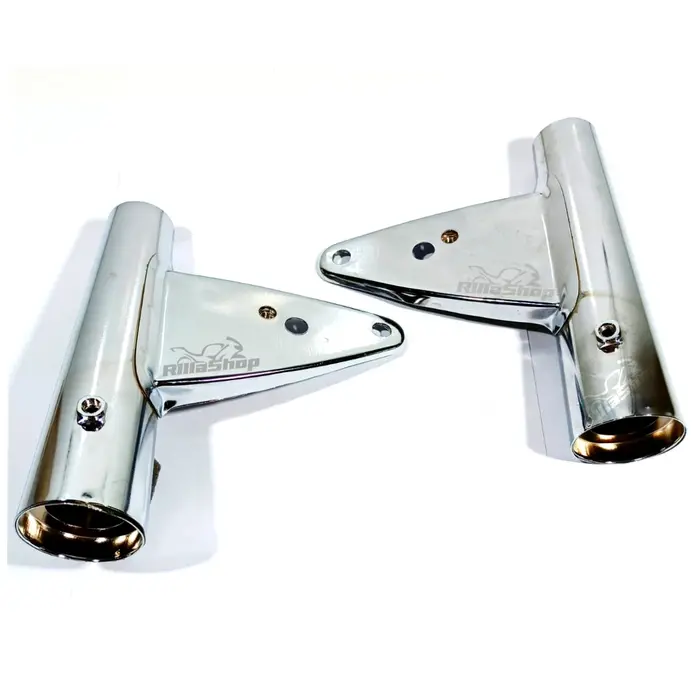 Par Suporte Cromado Farol Pisca Cg Ml Turuna 125 1977 até 1982