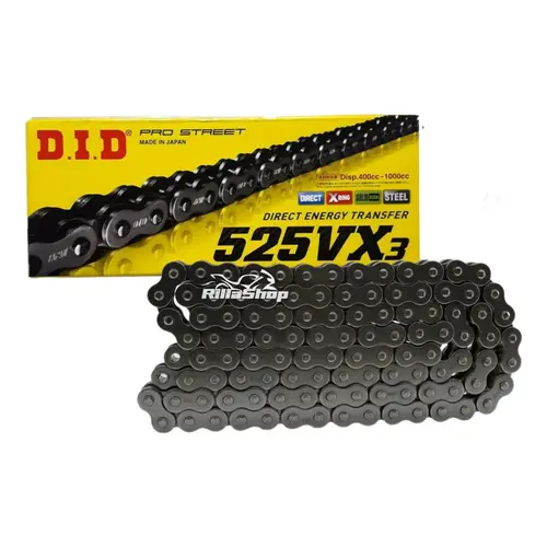 Corrente de Transmissão com Retentor DID Vx3 Passo 525