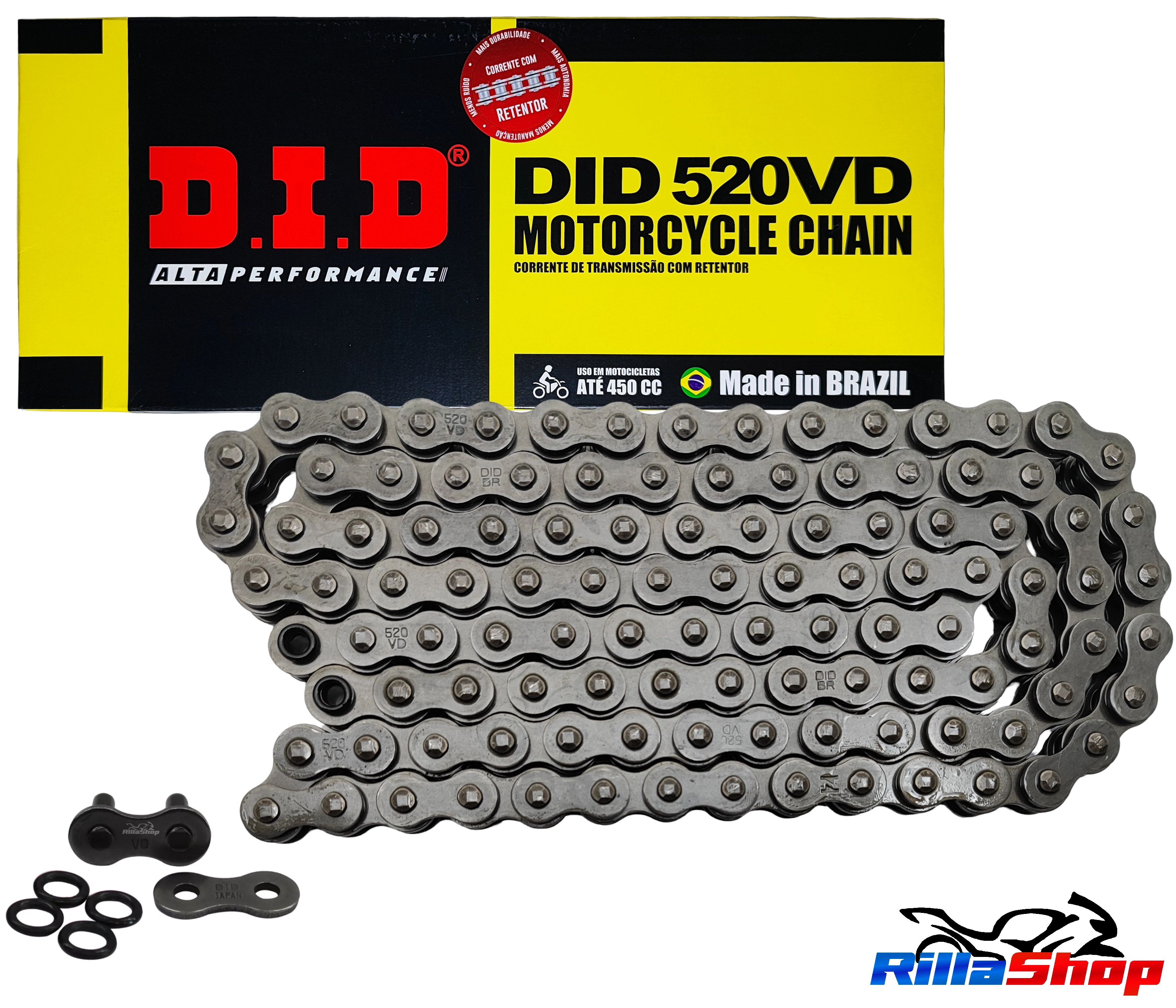 Corrente de Transmissão com Retentor DID Vd Passo 520