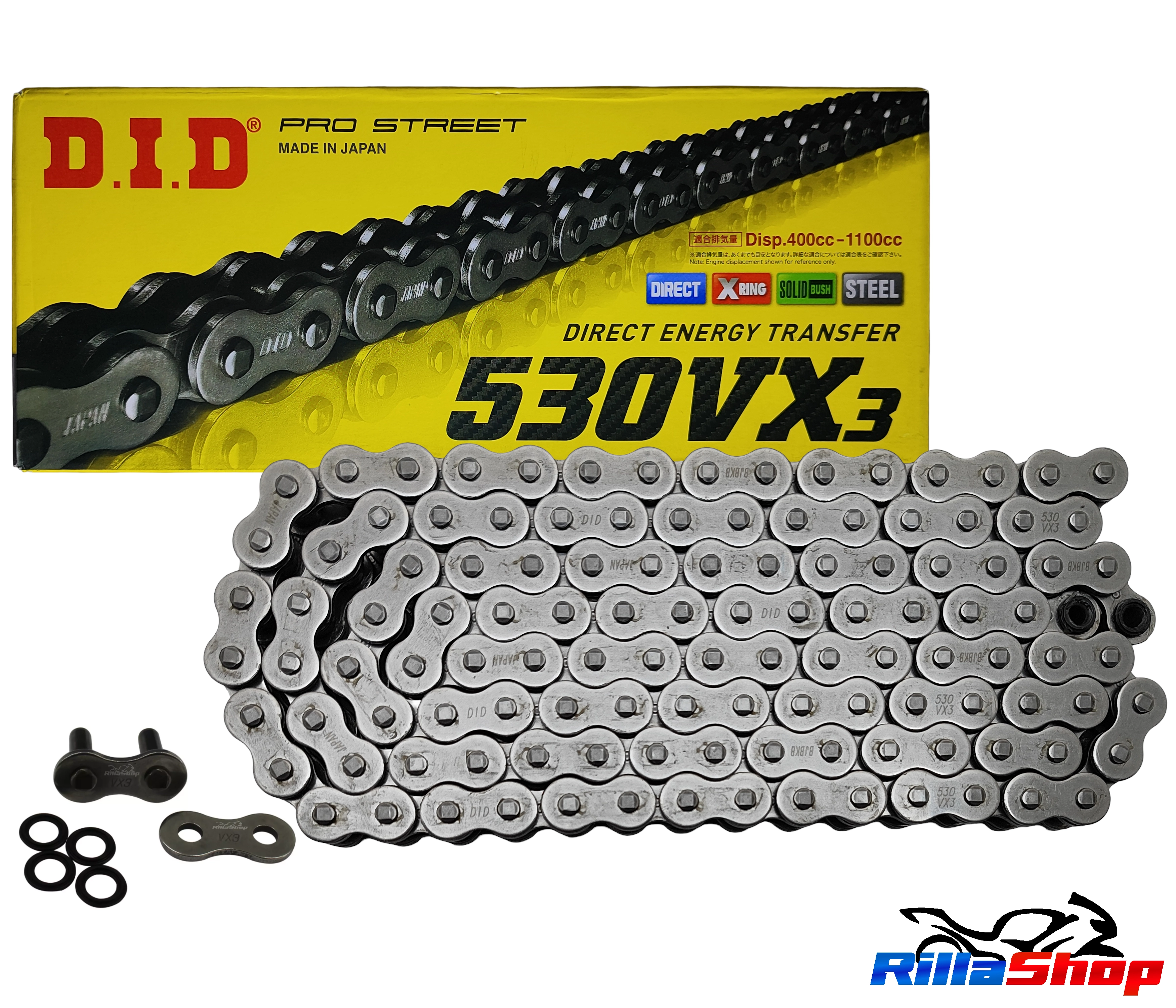 Corrente de Transmissão com Retentor DID Vx3 Passo 530