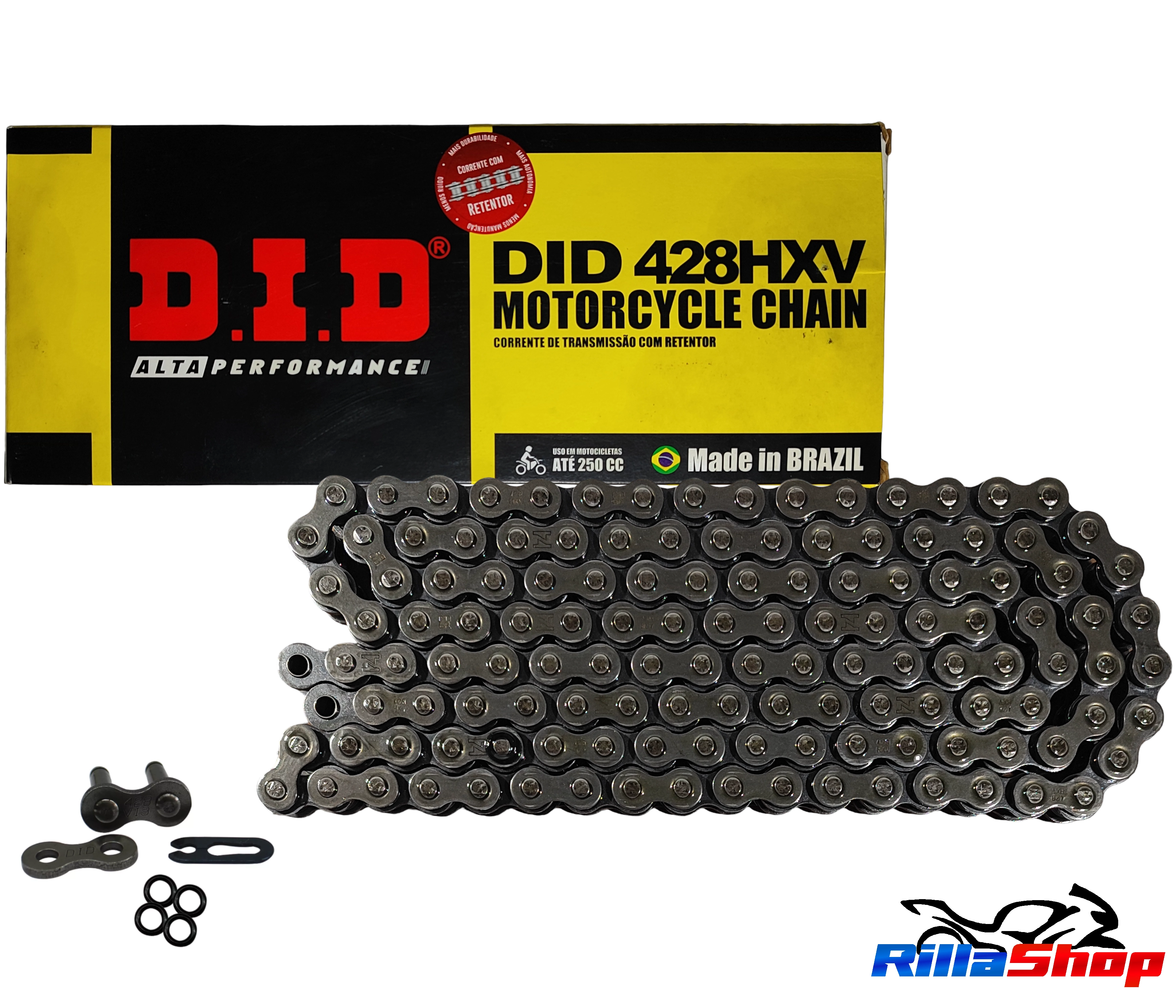 Corrente de Transmissão com Retentor DID Hxv Passo 428