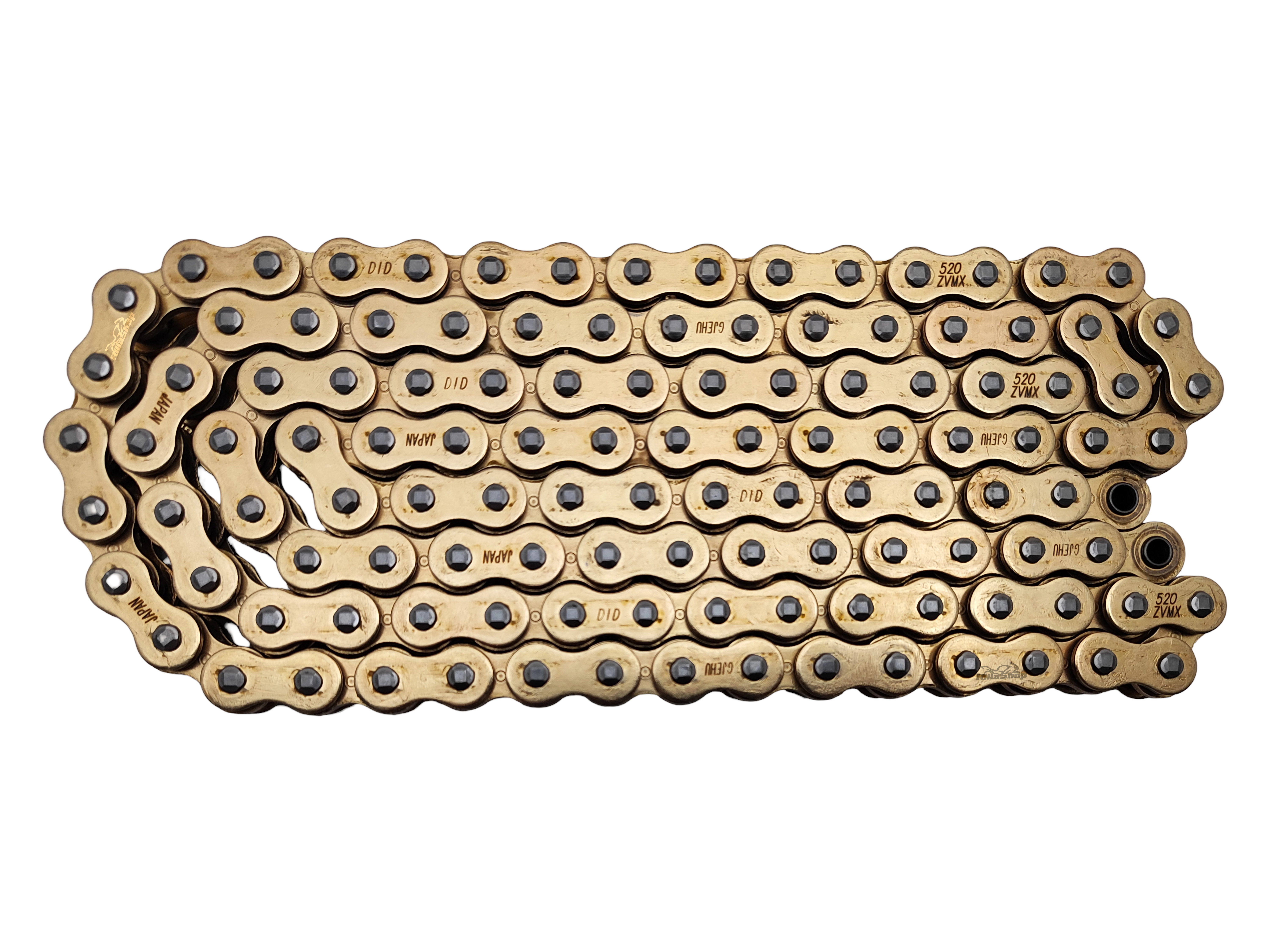 Corrente de Transmissão Dourada com Retentor DID ZVM-X2 Passo 520 120 Elos