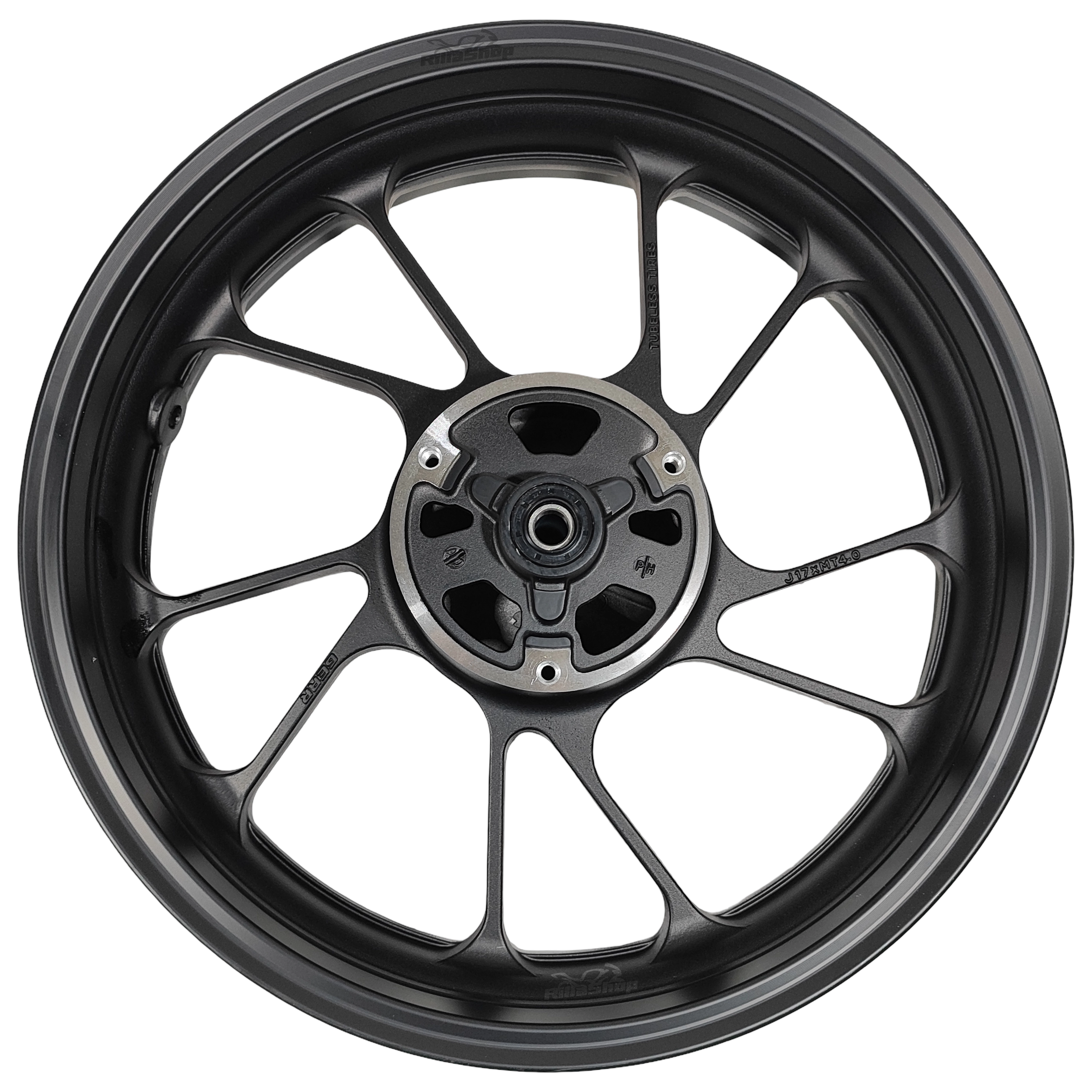 Roda Traseira Preta Aro 17 4.0 Liga Leve 5 Pás Fz15 Fazer 150 Fz 25 Fazer 250 YZF R15