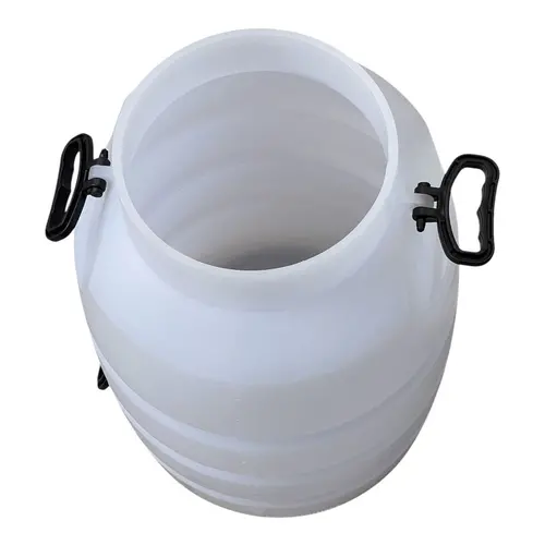 Balde para ordenhadeira em plástico 40 litros com 3 alças