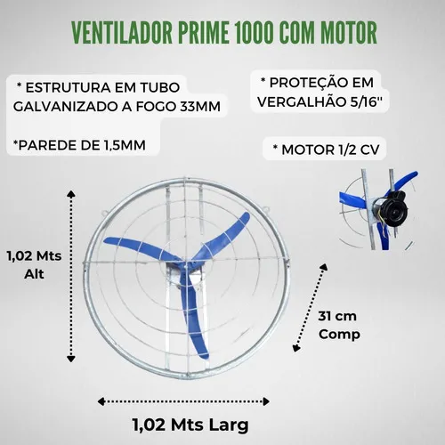 Ventilador industrial para sala de ordenha/vacas/gado