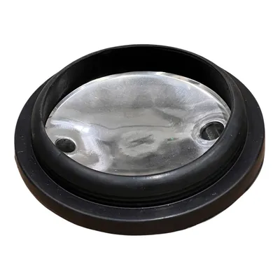 TAMPA DO TARRO 25L CEGA 2 FUROS INOX  - (1 VACUO E 1 LEITE)