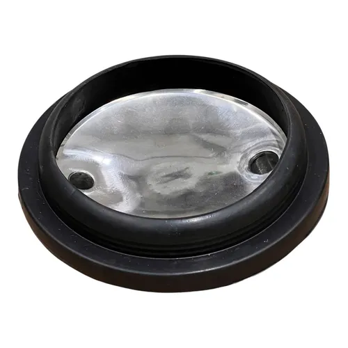 TAMPA DO TARRO 25L CEGA 2 FUROS INOX  - (1 VACUO E 1 LEITE)