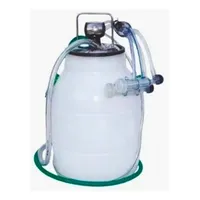 Conjunto de ordenha para cabras coletor 205ml e latão/tarro - imagem 1