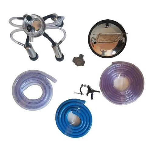 Conjunto de ordenha com pulsador na linha 2 aneis c/ tarro