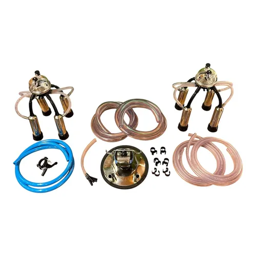 Conjunto de ordenhar duplo, ordenha 2 vacas juntas