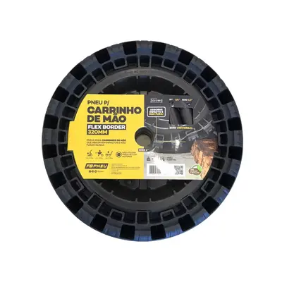 1 roda de carrinho mão maciça, não fura, não murcha até 100k