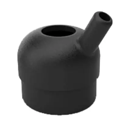 Capa teteira inox ponta nylon furo 17mm 2 anéis unidade