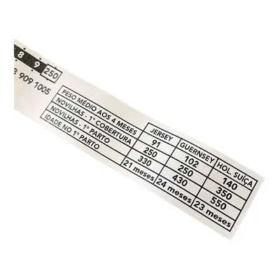 FITA DE PESAGEM ANIMAL 280 X 3cm