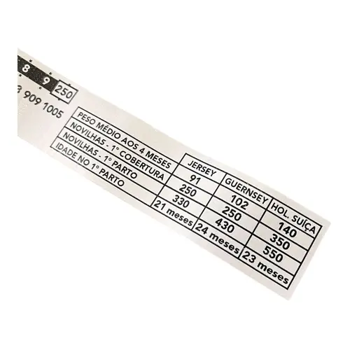 FITA DE PESAGEM ANIMAL 280 X 3cm