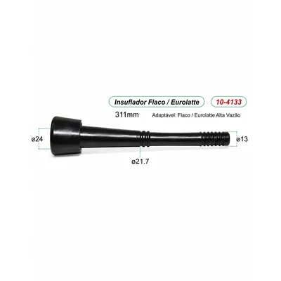 Teteira Flaco/Eurolate Alta Vazao Inabor Ultra -  kit insuflador (4un)