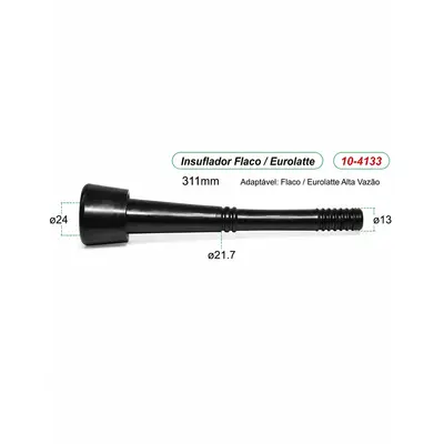 Teteira Flaco/Eurolate Alta Vazao Inabor Ultra -  kit insuflador (4un)