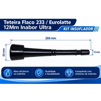 Teteira Flaco 233 / Eurolatte 12Mm Inabor Ultra -  kit insuflador (4un) - imagem 2