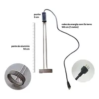 Ebulidor Aquecedor de Água Elétrico 3000W 220V, 52 cm, Alumínio – Grande - imagem 3