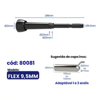 Teteira Insuflador Flex 9,5mm In Pulse Ordenha - Jogo 4 Uni - imagem 2