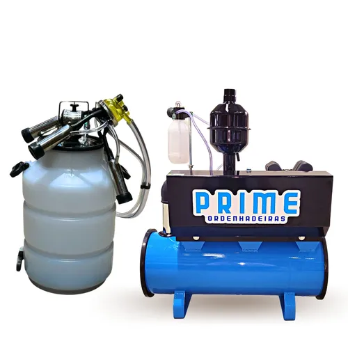 Ordenhadeira Prime Balde ao Pé BV 450 litros - Motor 2 cv - até4 conjutos de ordenha