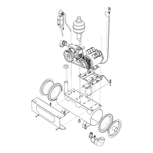 Ordenhadeira Prime Balde ao Pé BV 450 litros - Motor 2 cv - até4 conjutos de ordenha
