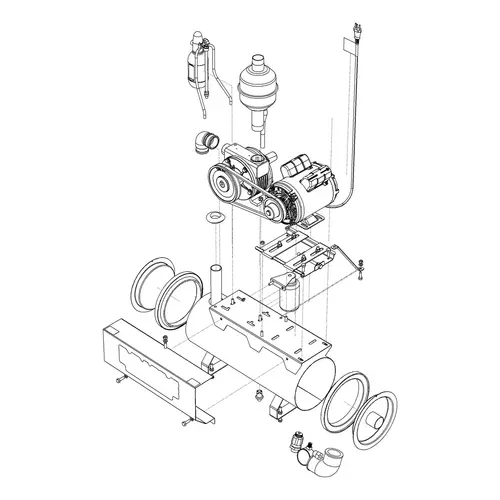 Ordenhadeira Prime Balde ao Pé BV 450 litros - Motor 2 cv - até4 conjutos de ordenha