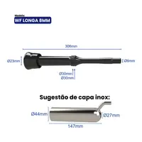 Teteira Insuflador Wf Longa 8mm Prime 4 Uni. Ordenha - imagem 2