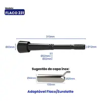 TETEIRA INSUFLADO FLACO EUROLATTE 231 ORDENHA - imagem 2