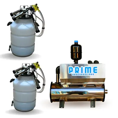 Ordenhadeira Inox Prime Balde ao Pé BV 450 litros - Motor 2 cv - De 1 a 4 conjuntos (84510)