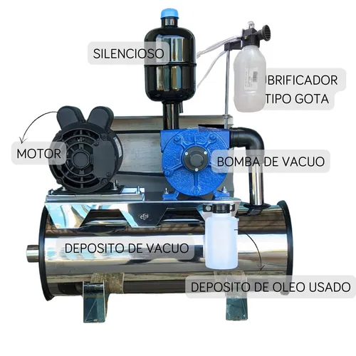 Ordenhadeira Inox Prime Balde ao Pé BV 450 litros - Motor 2 cv - De 1 a 4 conjuntos