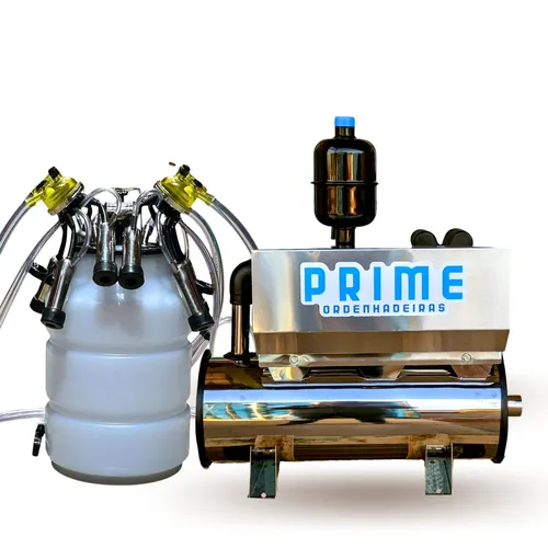 Ordenhadeira Inox Prime Balde ao Pé BV 300 litros - Motor 1 cv - De 1 a 3 conjuntos