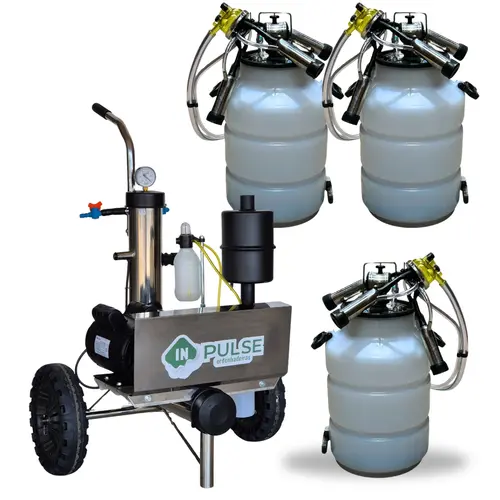 Ordenhadeira Móvel Inox In Pulse - BV 300 - Motor 1 cv - 1 a 2 conjuntos