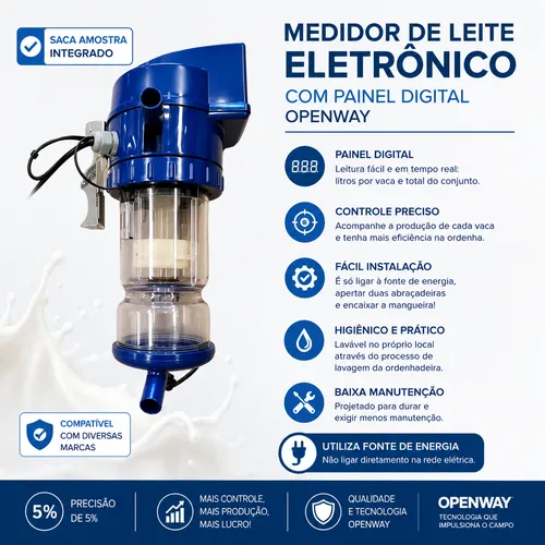 Medidor de leite eletronico prime