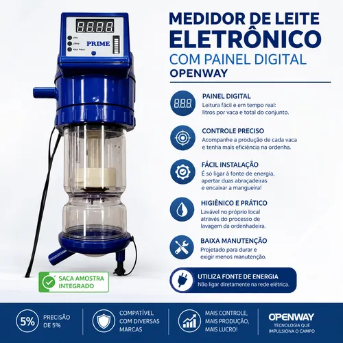Medidor de leite eletronico prime