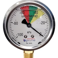 Vacuômetro Analógico 100 Kpa Com Glicerina Para Ordenhadeira - imagem 1