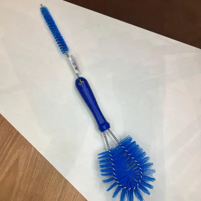 Escova Dupla Coletor e Mangueira Fina Ordenha Limpeza