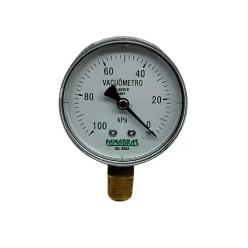 VACUÔMETRO ANALÓGICO 100 KPA SECO PARA ORDENHADEIRA
