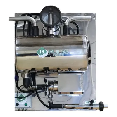 Unidade final inox 75 litros ordenhadeira canalizada inpulse